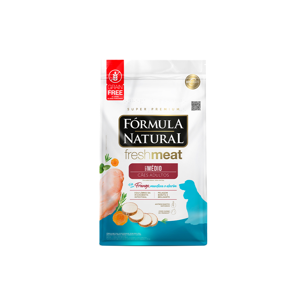 ração seca fórmula natural