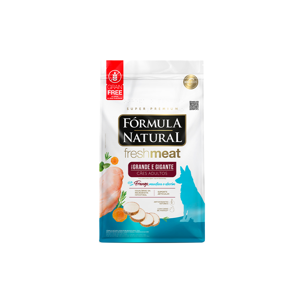 ração seca fórmula natural