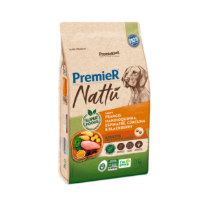 Ração Cão Premier Nattu Adulto Mandioquinha
