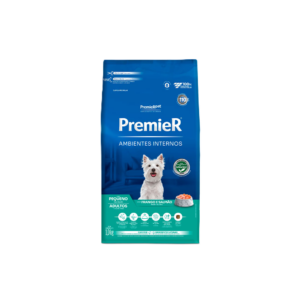 Ração Cão Premier Ambientes Internos Adulto Castrado Frango e Salmão